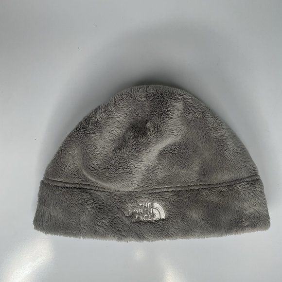 The North Face Gray Fleece Beanie Hat - Picture 1 of 4